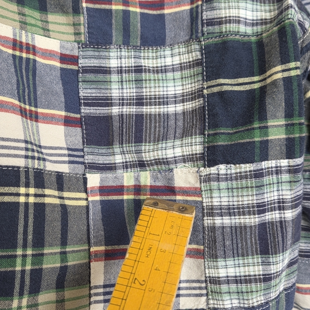 Cluett Patchwork Plaid Madras Cotton Men's Shorts 36 - Picture 12 of 12
